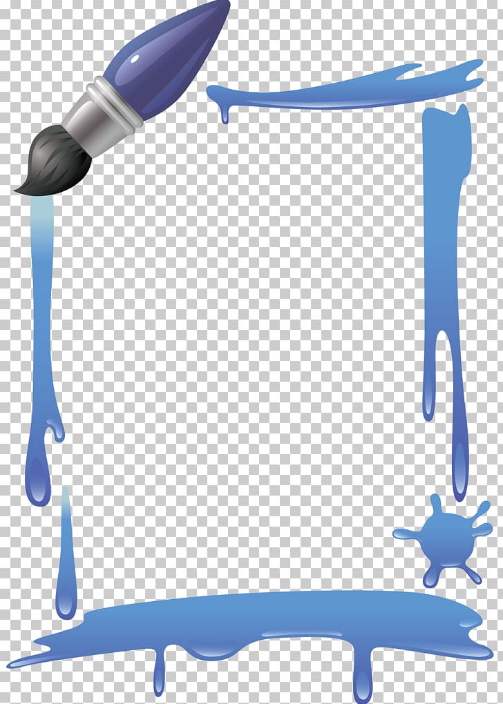 Paintbrush Frames PNG, Clipart, Art, Blue, Brush, Color, Computer Icons Free PNG Download
