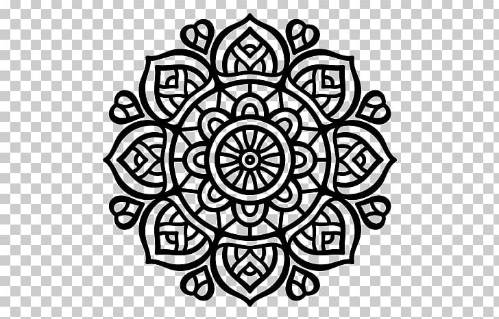 Mandala Coloring Book Drawing Collect PNG, Clipart, Android, Area, Attentional Control, Black, Black And White Free PNG Download