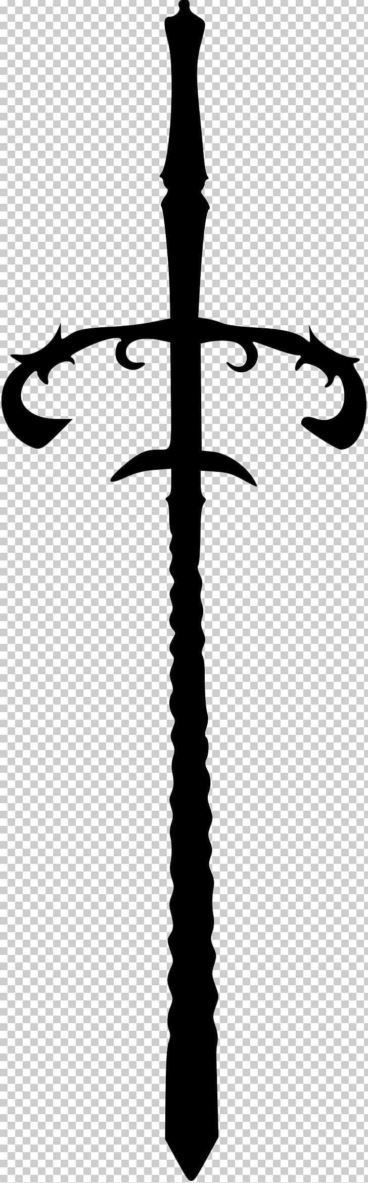 Sword Silhouette PNG, Clipart, Autocad Dxf, Black And White, Blade, Cold Weapon, Cross Free PNG Download