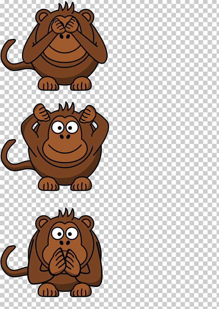 T-shirt Spreadshirt Three Wise Monkeys Good PNG, Clipart, Animal Figure, Animals, Bear, Big Cats, Carnivoran Free PNG Download