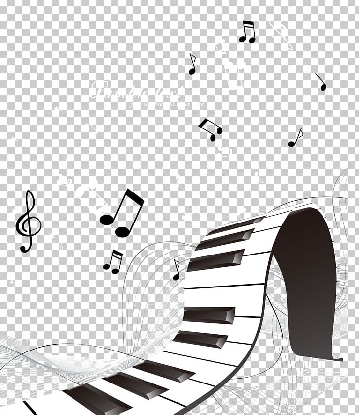 Piano Musical Keyboard Musical Note PNG, Clipart, Angle, Black, Black And White, Electronics, Graphic Design Free PNG Download