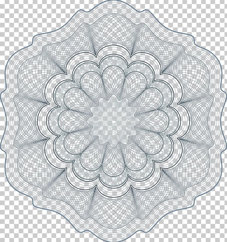 Guillochxe9 Rosette Ornament Pattern PNG, Clipart, Adobe Illustrator, Architecture, Art, Banknote, Black And White Free PNG Download