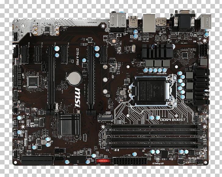 Intel LGA 1151 Motherboard ATX MSI Z170-A Pro PNG, Clipart, Atx, Computer, Computer Component, Computer Hardware, Cpu Free PNG Download