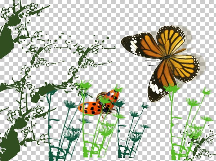 Monarch Butterfly Ladybird PNG, Clipart, Animal, Animals, Brush Footed Butterfly, Butterflies, Butterfly Group Free PNG Download