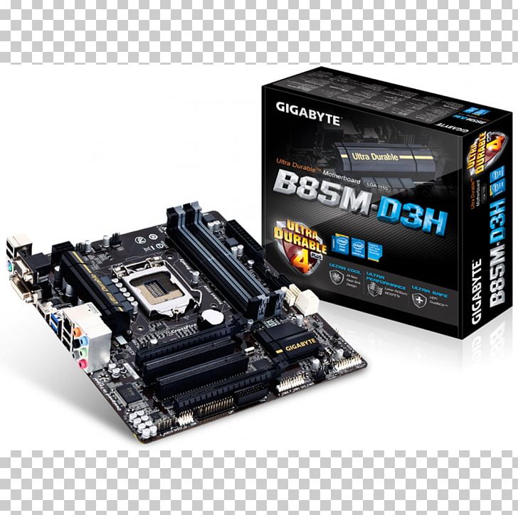 Intel LGA 1150 Motherboard CPU Socket GIGABYTE GA-B85M-D3H PNG, Clipart, Atx, Central Processing Unit, Com, Computer Cooling, Computer Hardware Free PNG Download