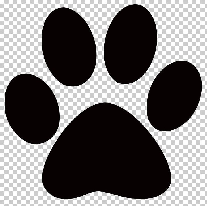 Dog Paw Cat Illustration PNG, Clipart, Animals, Black, Black And White, Cat, Circle Free PNG Download