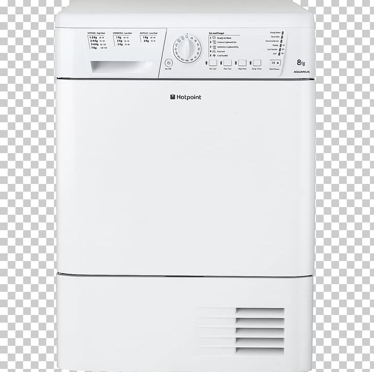 Clothes Dryer Hotpoint Home Appliance Condenser Refrigerator PNG, Clipart, Aquarius, Clothes Dryer, Condenser, Dishwasher, Dryer Free PNG Download