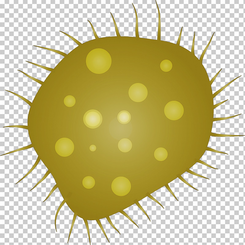 Virus PNG, Clipart, Baking Cup, Circle, Thorns Spines And Prickles, Virus, Yellow Free PNG Download