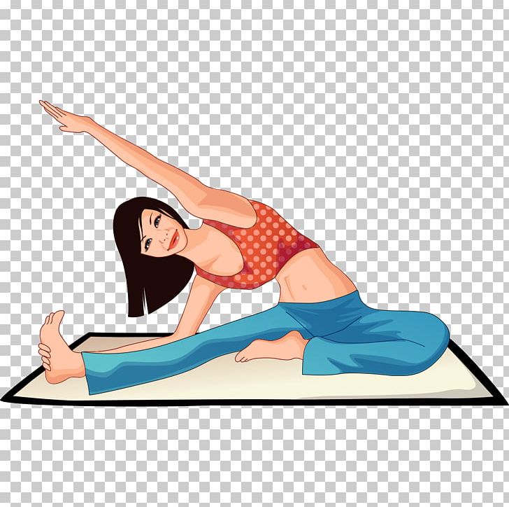 Yoga Girl Cartoon Avatar PNG, Clipart, Arm, Baby Girl, Balance, Flower Pattern, Geometric Pattern Free PNG Download