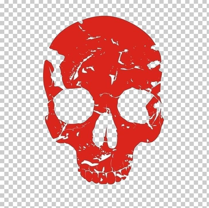 Red Skull Human Skeleton Bone PNG, Clipart, Bone, Color, Drawing, Fantasy, Human Skeleton Free PNG Download