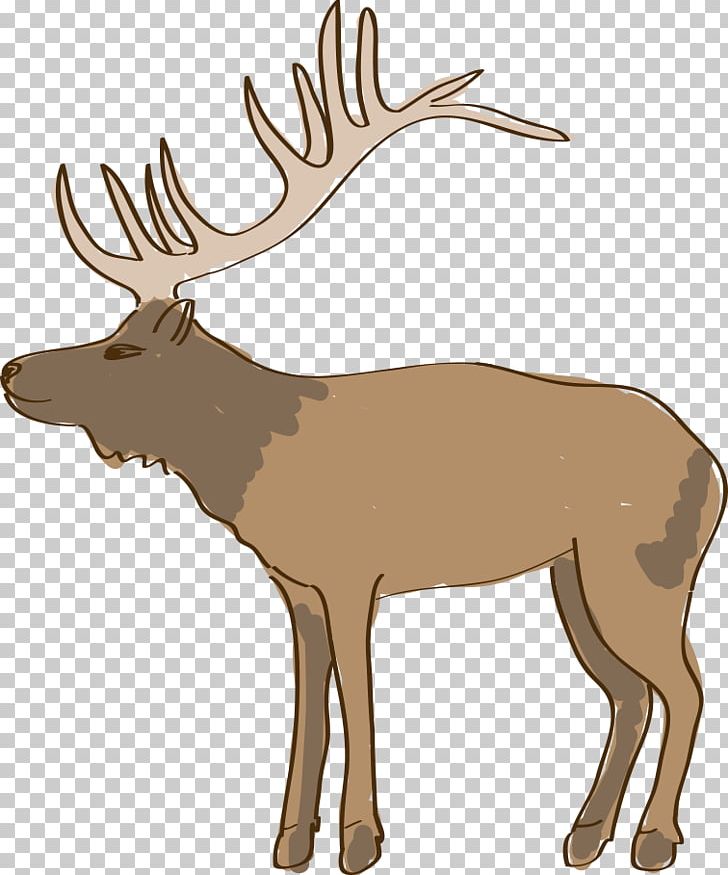 Reindeer Drawing Line Art PNG, Clipart, Animal, Animals, Animation, Antler, Architecture Free PNG Download