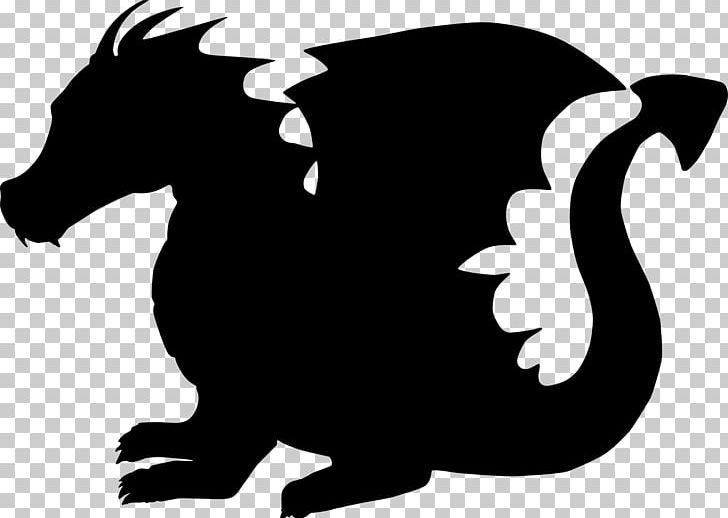 Silhouette Child Dragon PNG, Clipart, Animals, Black And White, Carnivoran, Child, Chinese Dragon Free PNG Download