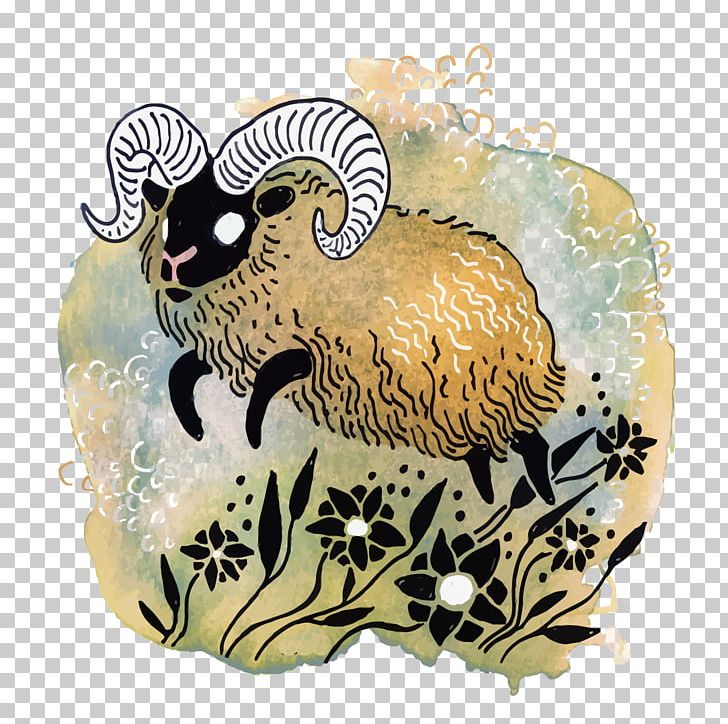Aries Zodiac Astrological Sign Horoscope Astrology PNG, Clipart, Aries , Cartoon, Cow Goat Family, Hand, Happy Birthday Vector Images Free PNG Download
