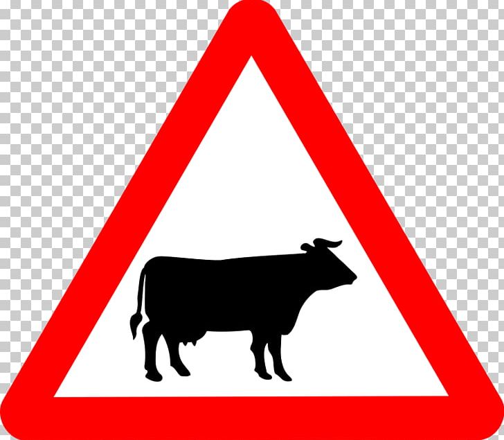 Cattle Ox Warning Sign Traffic Sign Road PNG, Clipart, Area, Black And White, Cattle, Cattle Grid, Cattle Like Mammal Free PNG Download