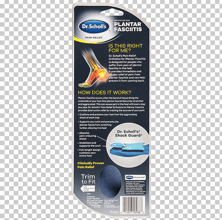 Shoe Insert Plantar Fasciitis Dr. Scholl's Foot Orthotics PNG, Clipart,  Free PNG Download