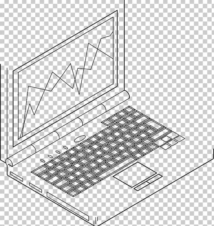 Laptop Computer PNG, Clipart, Angle, Area, Black And White, Computer, Computer Drawing Free PNG Download