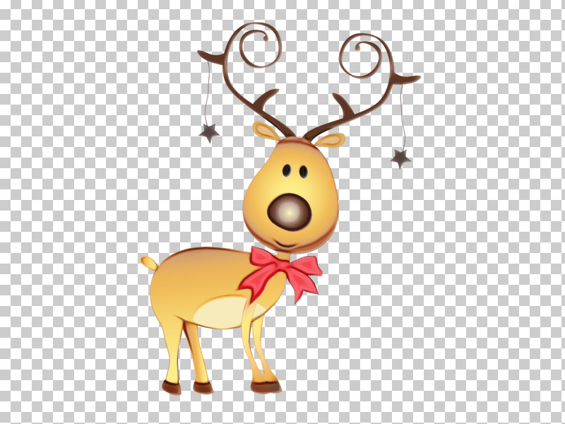 Reindeer PNG, Clipart, Cartoon, Deer, Fawn, Happy, Paint Free PNG Download