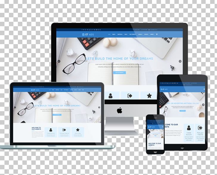 Responsive Web Design WordPress Web Template System Theme PNG, Clipart, Ads Template, Com, Computer Monitor, Content Management System, Electronics Free PNG Download