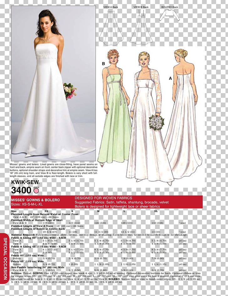 Wedding Dress Bride Pattern PNG, Clipart, Ball Gown, Bridal Clothing, Bridal Party Dress, Butterick Publishing Company, Clothing Free PNG Download