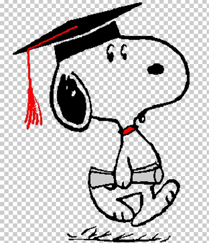 Snoopy Woodstock Charlie Brown Peanuts Graduation Ceremony PNG, Clipart, Area, Art, Artwork, Black, Black And White Free PNG Download