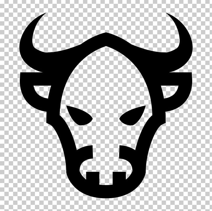 Ox Cattle Computer Icons Bull PNG, Clipart, Animals, Artwork, Black, Black And White, Bone Free PNG Download