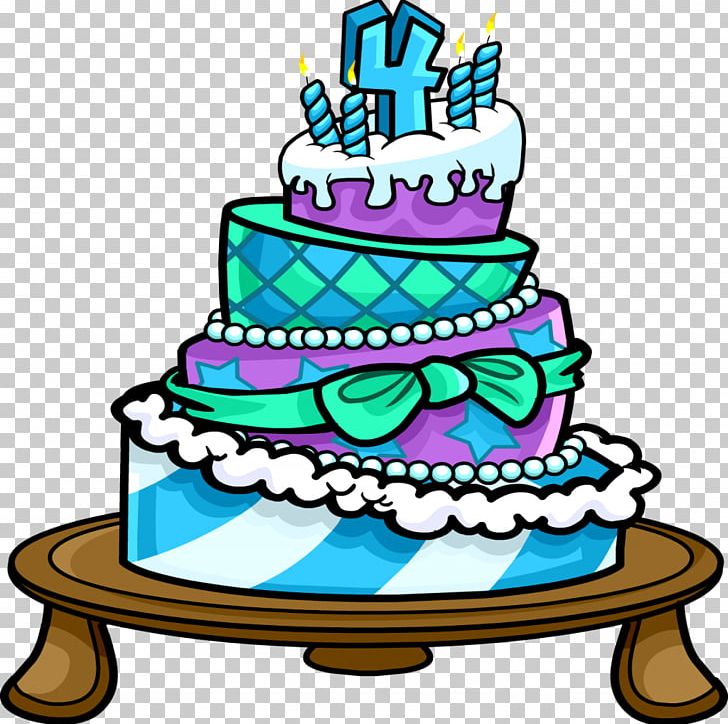Club Penguin Birthday Cake PNG, Clipart, Anniversary, Artwork, Birthday, Birthday Cake, Cake Free PNG Download
