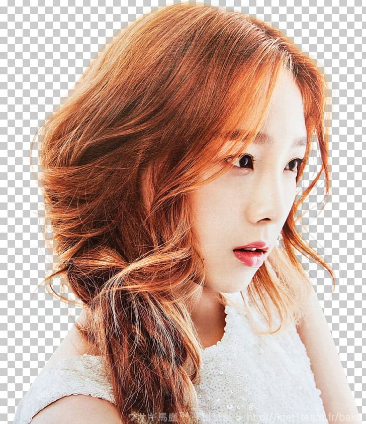 Taeyeon Girls' Generation-TTS Magazine PNG, Clipart, Brown Hair, Caramel Color, Chin, Cosmetics, Forehead Free PNG Download