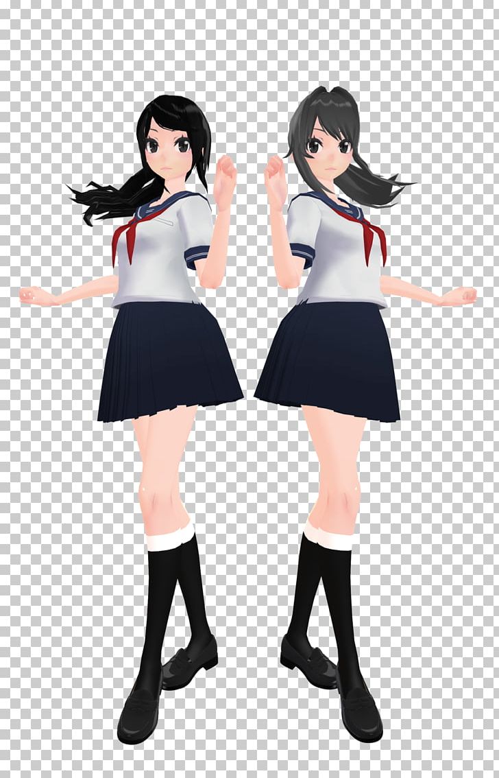 Yandere Simulator MikuMikuDance Hatsune Miku Tool PNG, Clipart, Anime, Art, Black Hair, Character, Clothing Free PNG Download