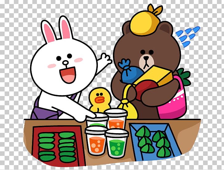 Line Friends Sticker LINE BROWN FARM Paper PNG, Clipart, Area, Art, Artwork, Decal, Farm Free PNG Download