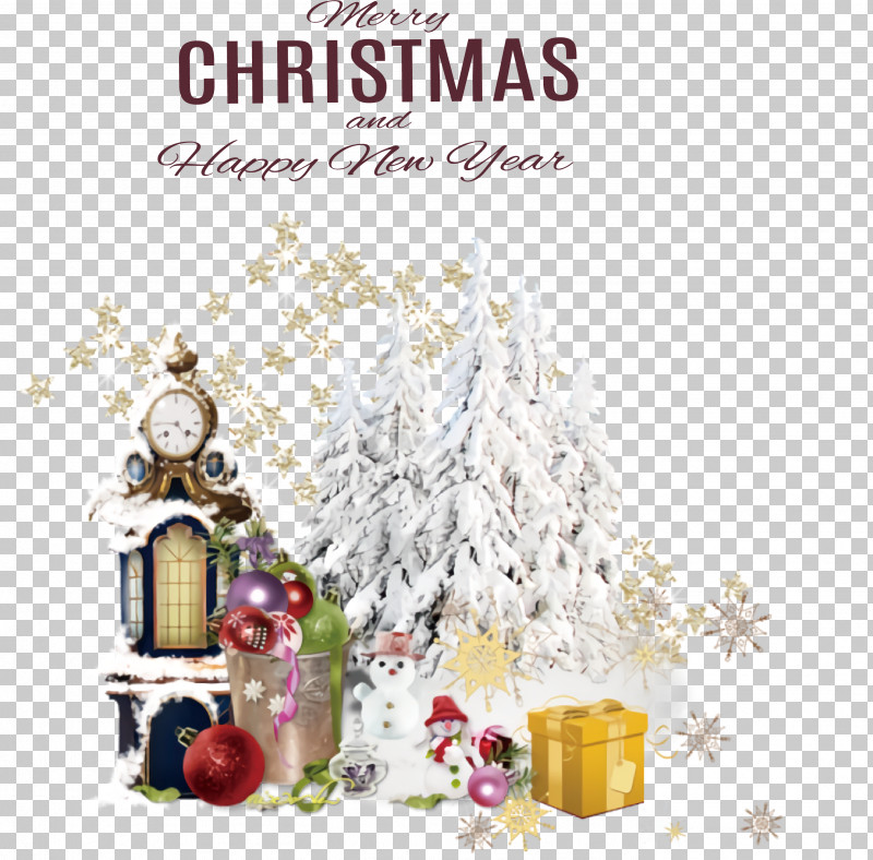 Merry Christmas Happy New Year PNG, Clipart, Bauble, Christmas Card, Christmas Day, Christmas Decoration, Christmas Tree Free PNG Download