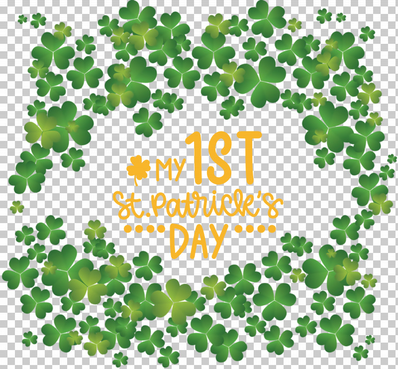 My 1st Patricks Day Saint Patrick PNG, Clipart, Clover, Fourleaf Clover, Holiday, Ireland, Irish People Free PNG Download