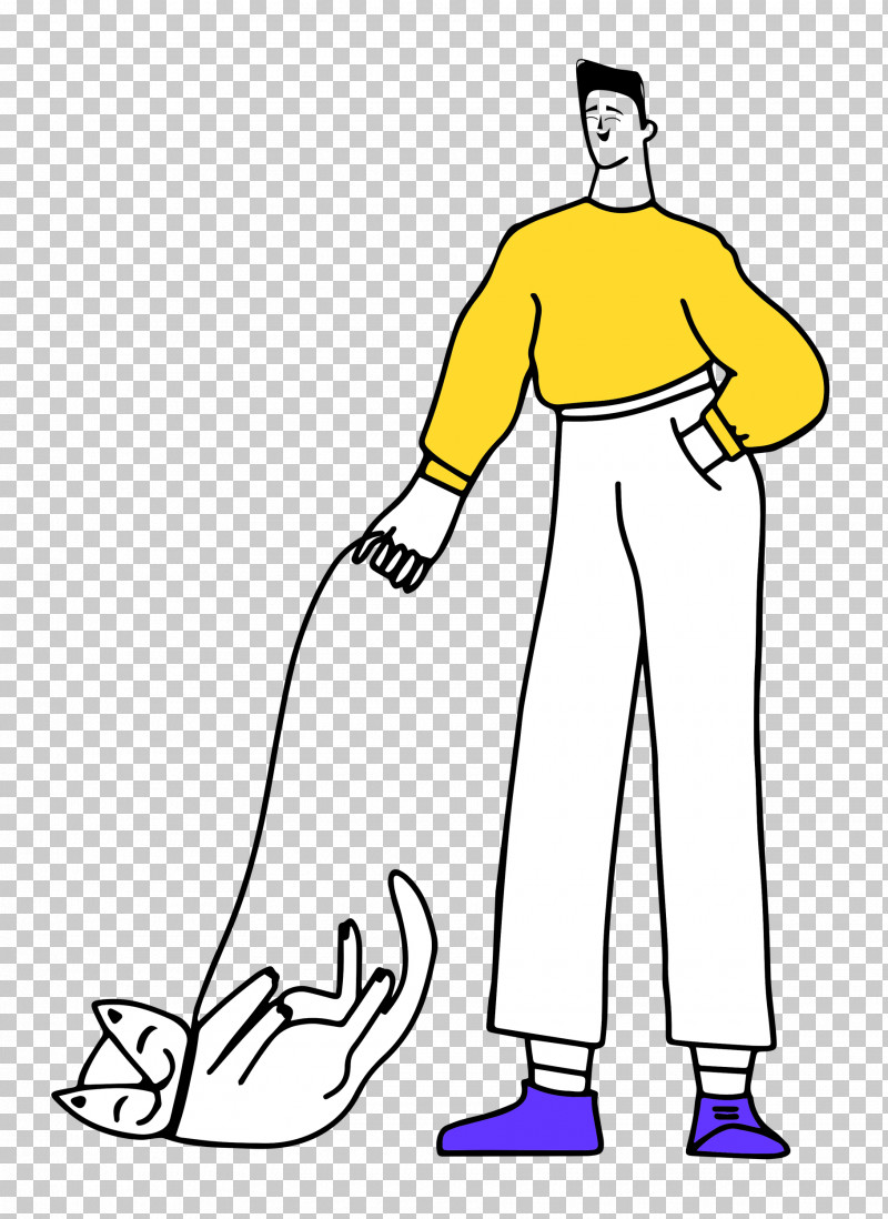 Walking The Cat PNG, Clipart, Character, Dress, Human, Joint, Line Art Free PNG Download