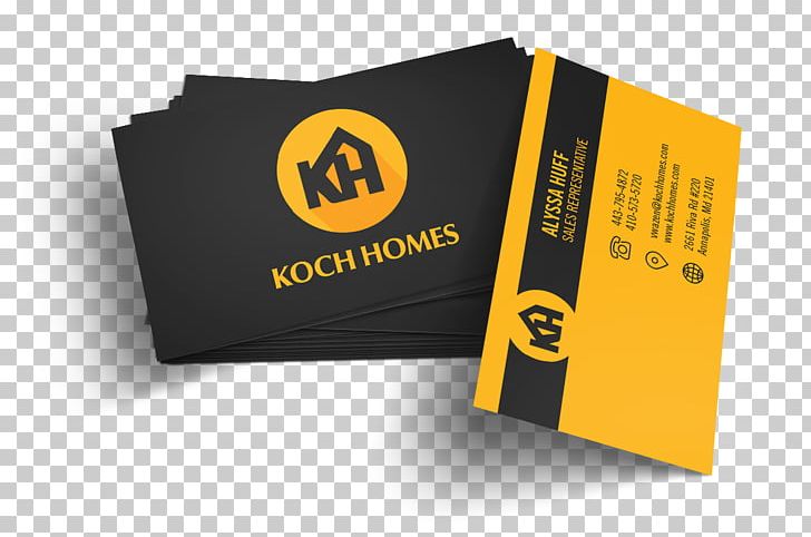 Business Cards Logo Brand Koch Homes Advertising PNG, Clipart, Advertising, Brand, Business Card, Business Cards, Consumer Free PNG Download