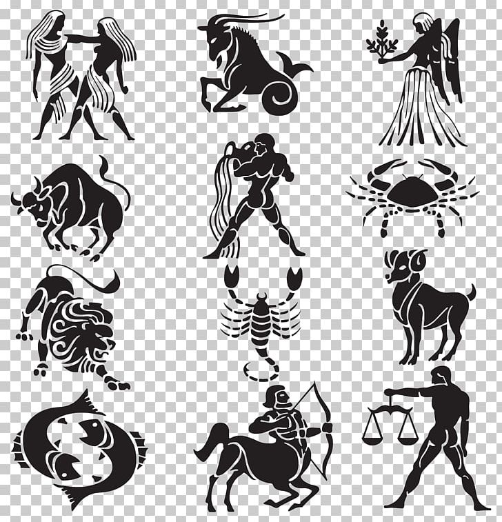 Astrological Sign Zodiac Horoscope Astrology PNG, Clipart, Aries, Art, Astrological Symbols, Black And White, Carnivoran Free PNG Download