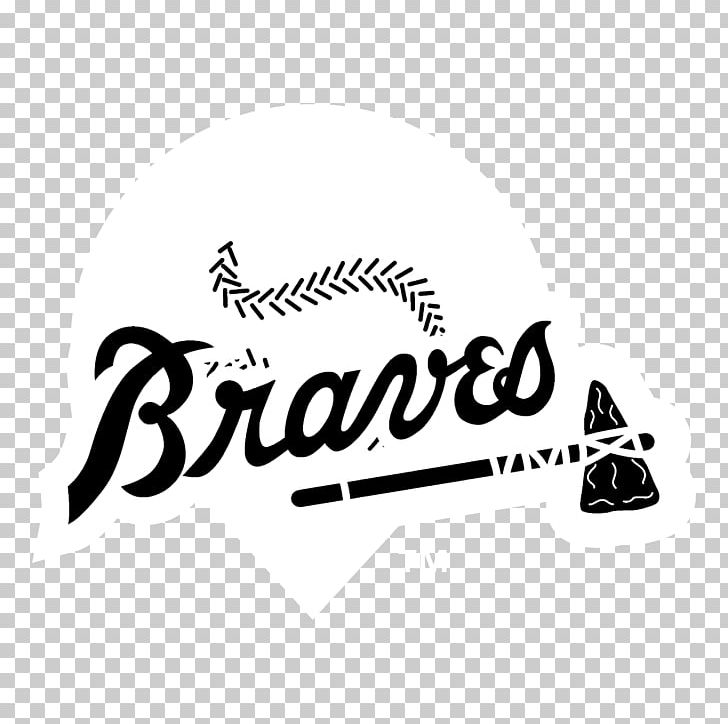 Logo Black And White Brand Atlanta Braves PNG, Clipart, Animal, Atlanta Braves, Black, Black And White, Black M Free PNG Download
