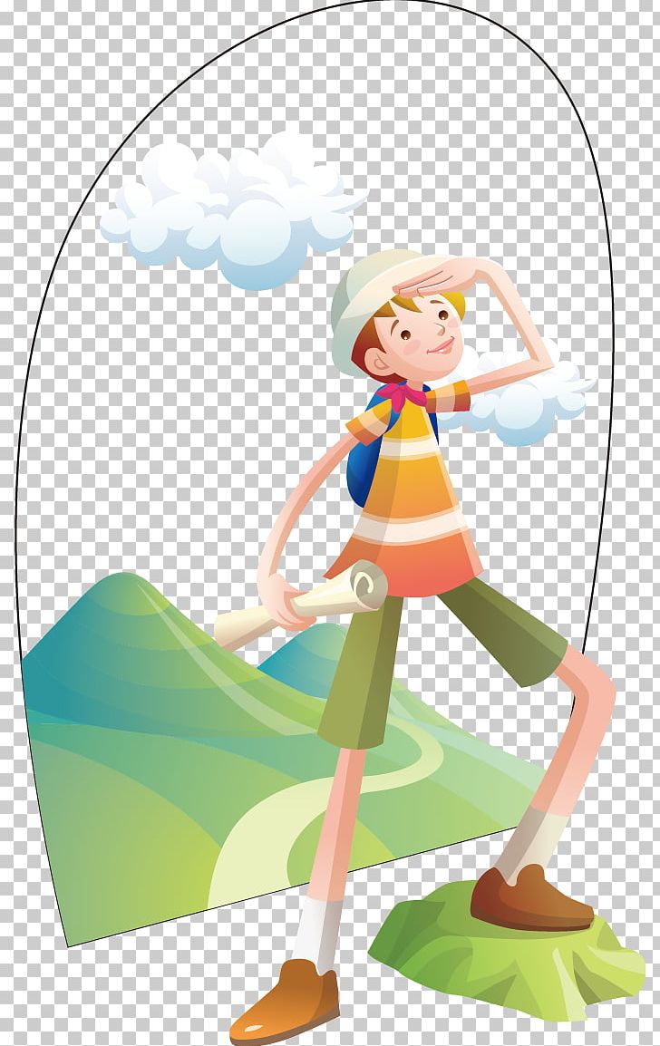 Mountaineering Cartoon Illustration PNG, Clipart, Art, Backpack, Boy, Cartoon, Character Designer Free PNG Download