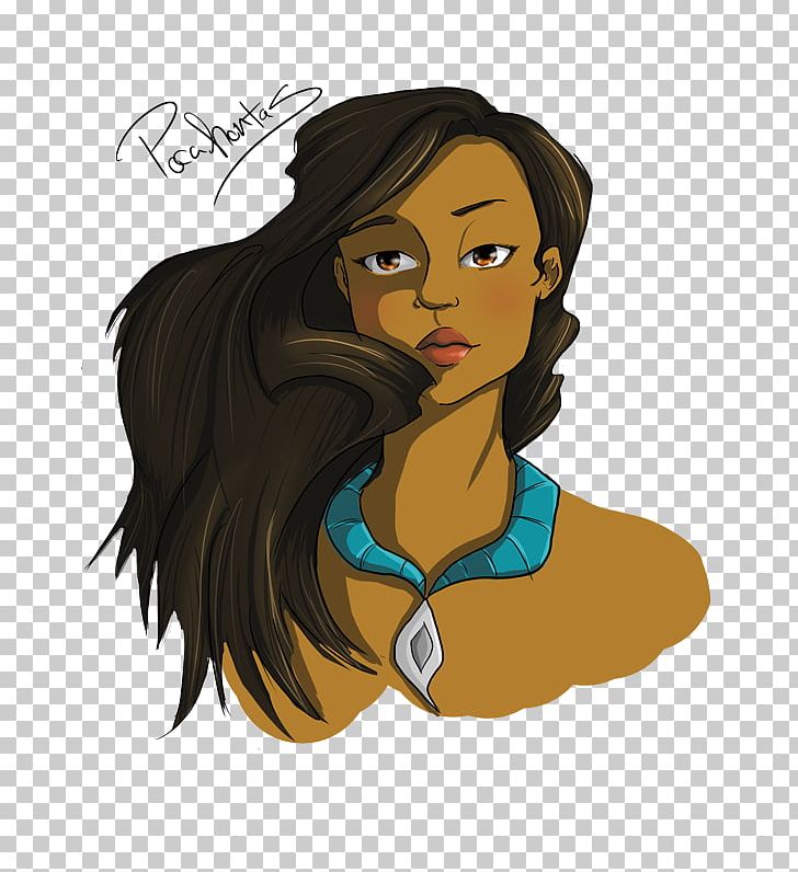 Pocahontas Disney Princess Female Png Clipart Art Black Hair
