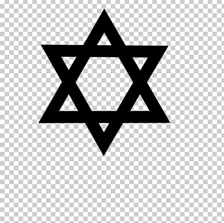 Key Words In Judaism Star Of David Symbol Jewish People PNG, Clipart, Angle, Area, Black, Black And White, Brand Free PNG Download