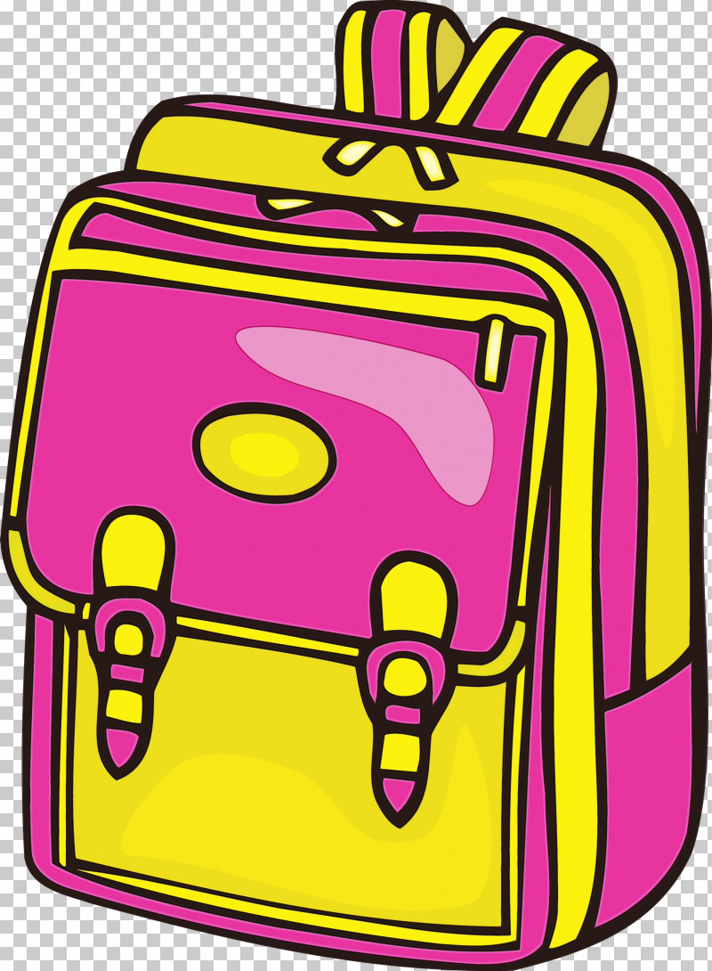 Yellow Pink Line Magenta PNG, Clipart, Line, Magenta, Paint, Pink, Schoolbag Free PNG Download