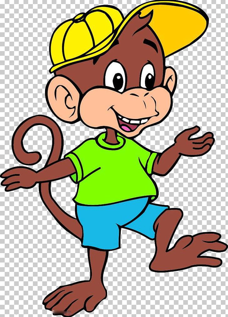 T-shirt Cartoon Monkey Animation PNG, Clipart, Animals, Animation, Area, Artwork, Boy Free PNG Download