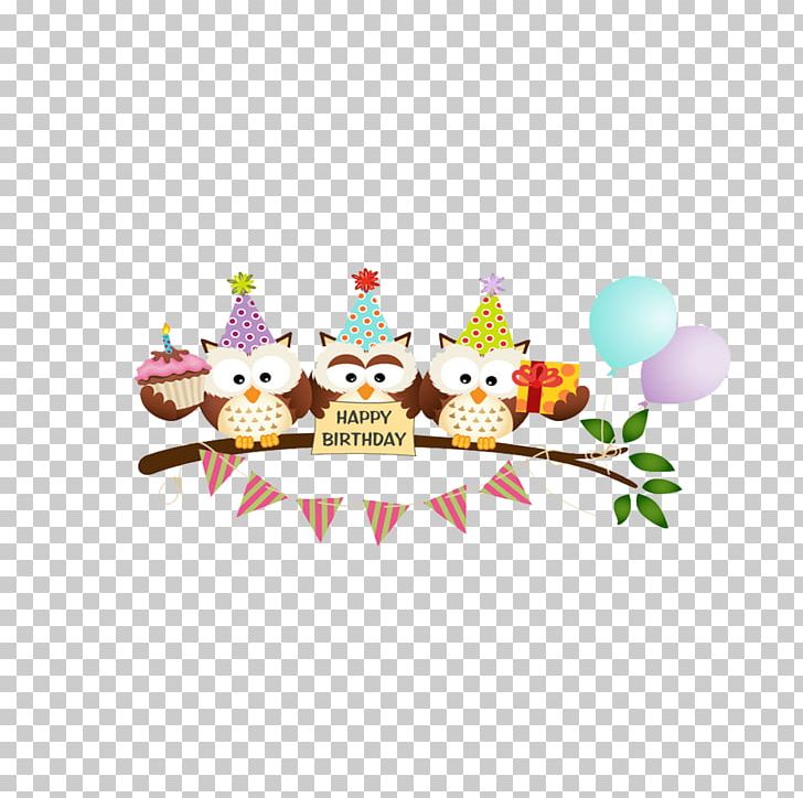 Owl Cartoon Birthday Greeting Card PNG, Clipart, Animals, Balloon, Balloon Cartoon, Bird, Birthday Free PNG Download