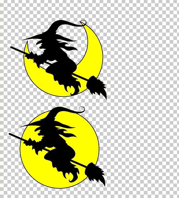 Halloween Silhouette Witchcraft PNG, Clipart, Bee, Black And White, Carnivoran, Computer Wallpaper, Fictional Character Free PNG Download