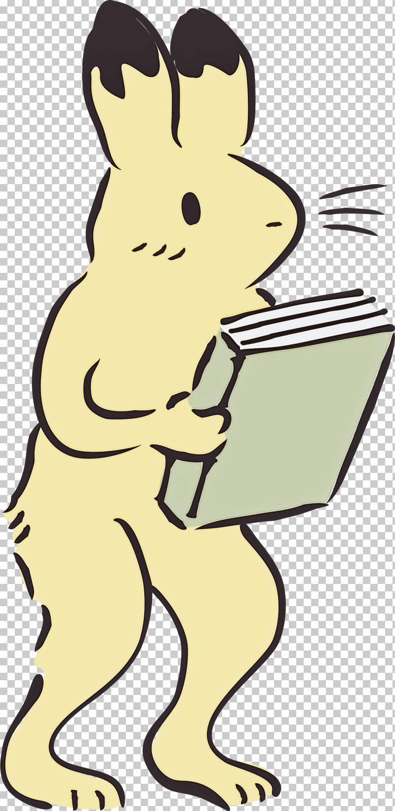 Reading Book Rabbit PNG, Clipart, Animal Figurine, Book, Cartoon, Dog, Human Biology Free PNG Download