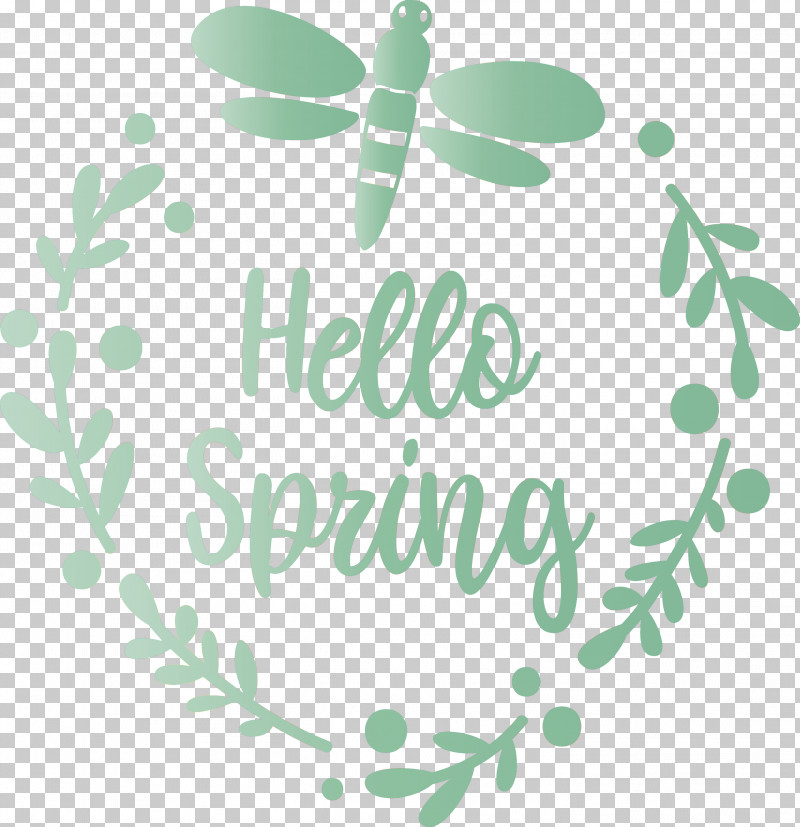 Hello Spring Spring PNG, Clipart, Branch, Calligraphy, Green, Hello Spring, Leaf Free PNG Download