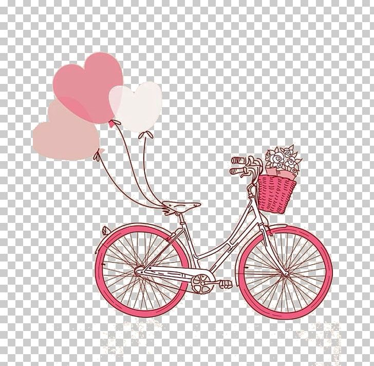 Bicycle Paper Cycling Balloon Wedding Invitation PNG, Clipart, Bag, Balloon, Bicycle, Bicycle Accessory, Bicycle Frame Free PNG Download