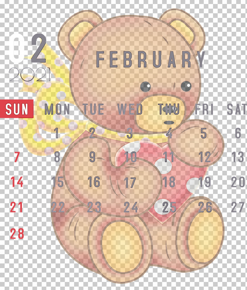 Teddy Bear PNG, Clipart, 2021 Calendar, Bears, Biology, Cartoon, Happiness Free PNG Download