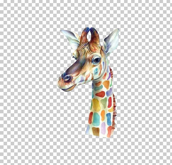 Giraffe Watercolor Painting Canvas Printmaking PNG, Clipart, Abstract Art, Animals, Art, Artist, Art Museum Free PNG Download