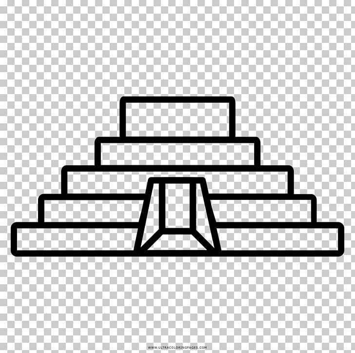 Maya Civilization Temple Mesoamerican Pyramids Drawing PNG, Clipart, Angle, Area, Aztec, Black And White, Coloring Book Free PNG Download