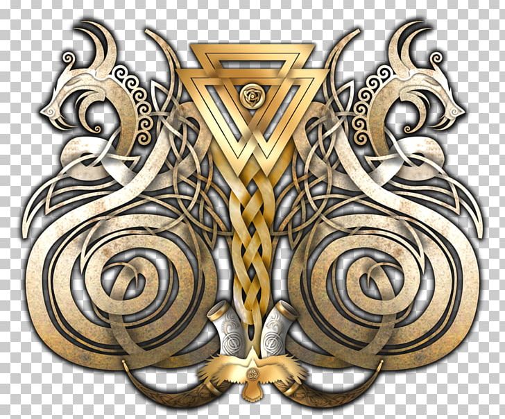 Viking Art Valknut Odin Norse Mythology PNG, Clipart, Banner, Brass, Dragon, Eir, Emporium Free PNG Download