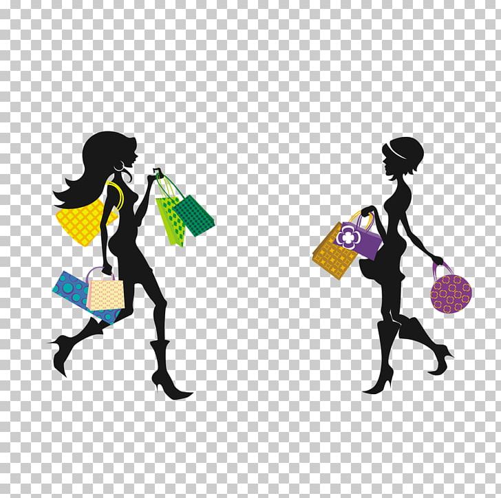 Shopping Centre Fashion PNG, Clipart, Art, Bag, Business Woman, Fashion, Girl Silhouette Free PNG Download